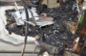 Wohnmobil ausgebrannt Koeln Porz Linder Mauspfad P135